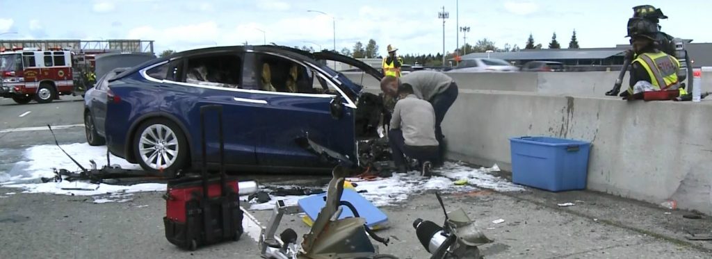tesla crash